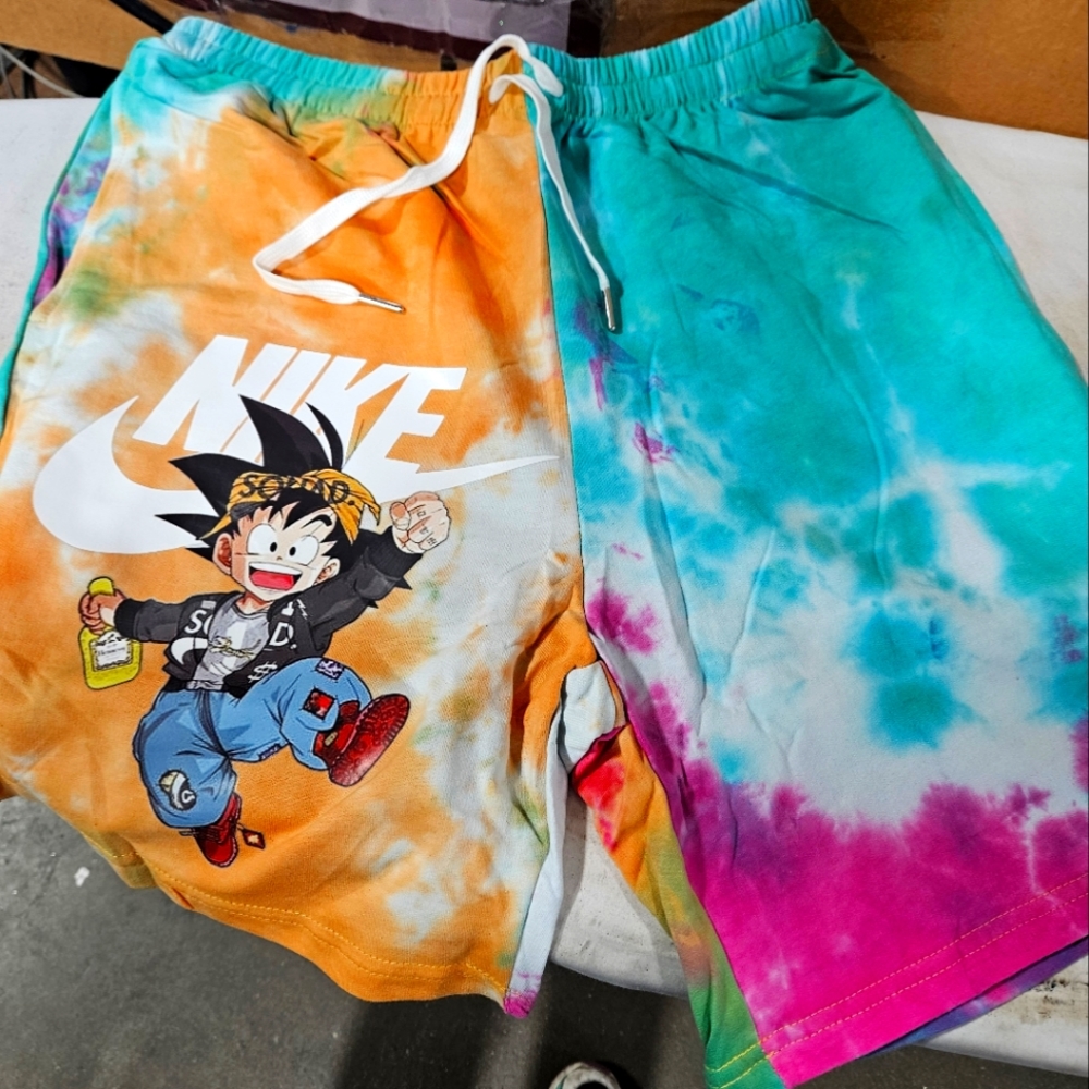 Dragon ball anime tie die shorts